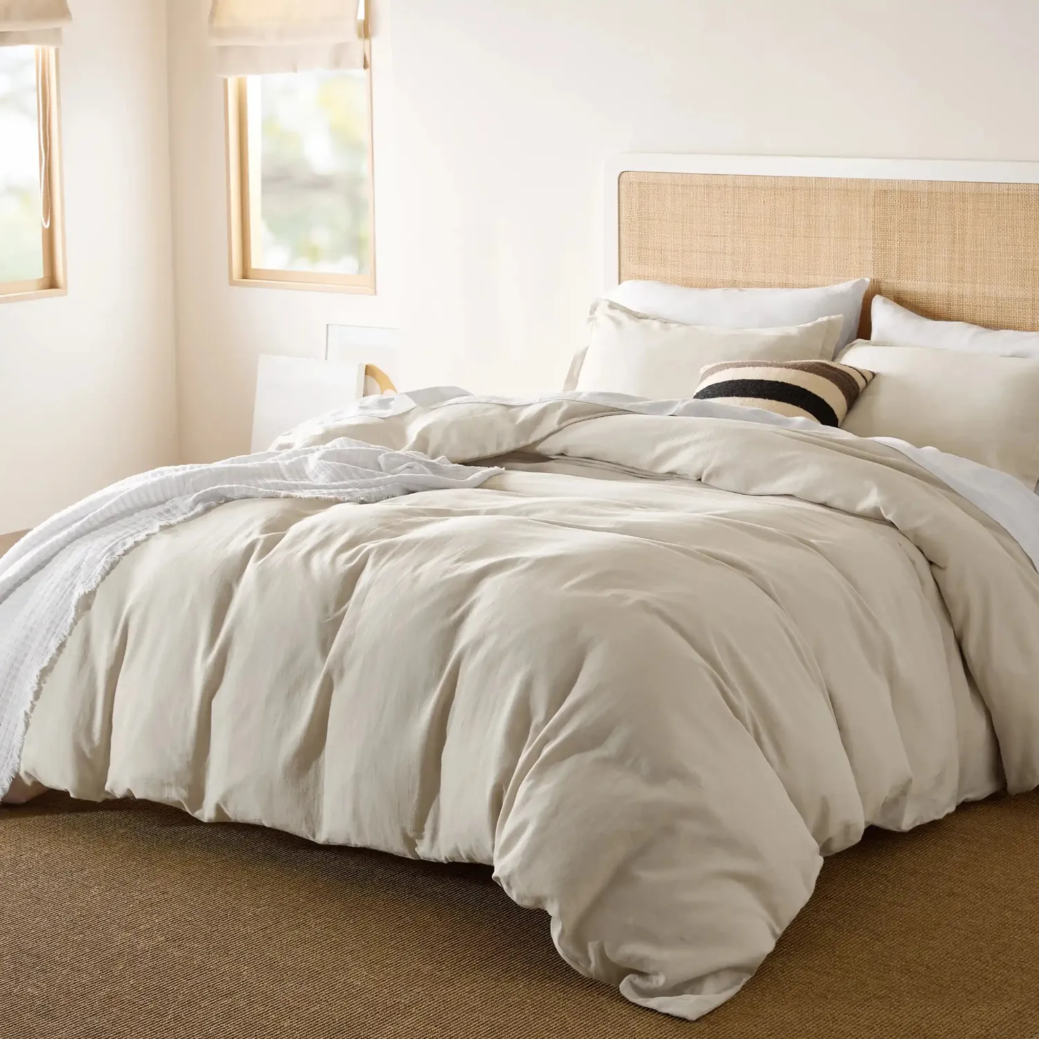 Bedsure PureWoven Copripiumino Mussola leggero