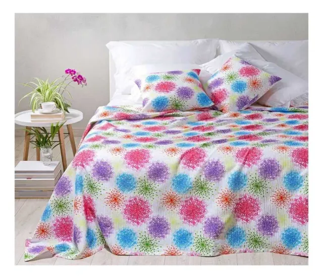 Caleffi Bloom copriletto una piazza e mezza 220x260 cotone