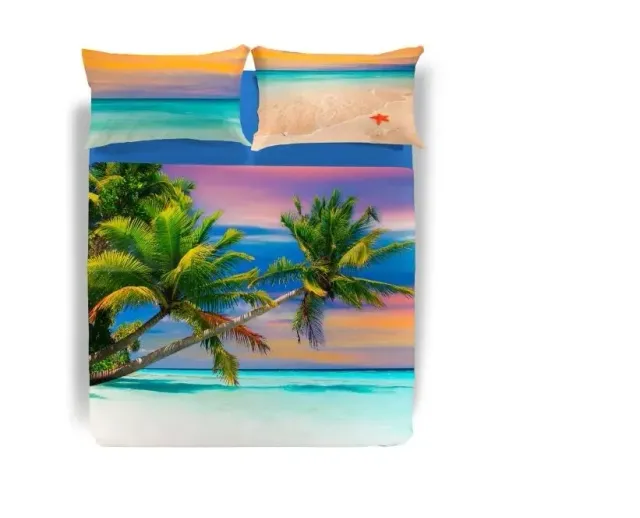 Caleffi Sogni di Viaggio Caraibi Completo Letto Matrimoniale Cotone