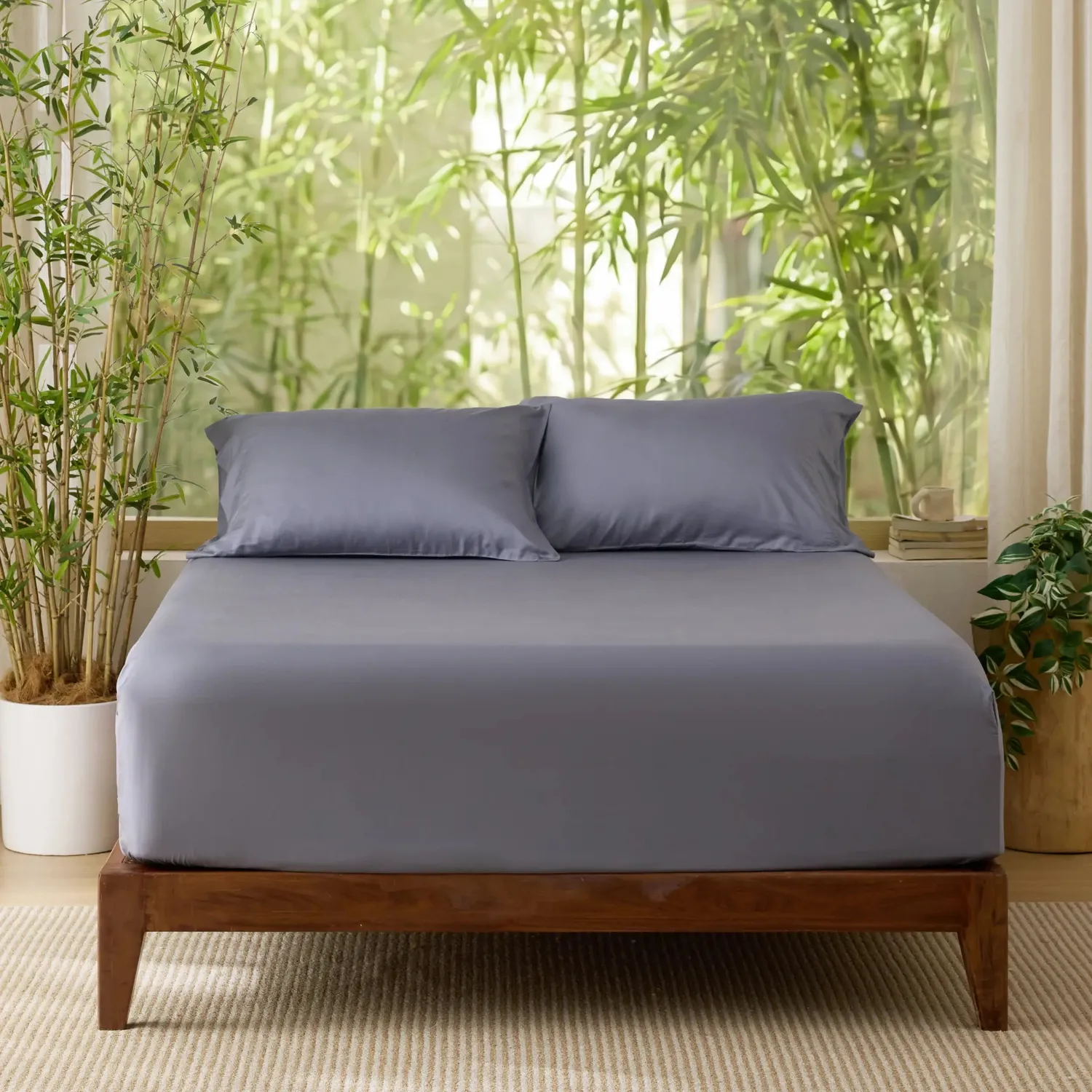Bedsure Lenzuolo Sotto in Rayon di Bamboo fresco