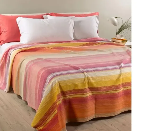 Caleffi Rainbow Light copriletto 1 piazza e mezza arancio
