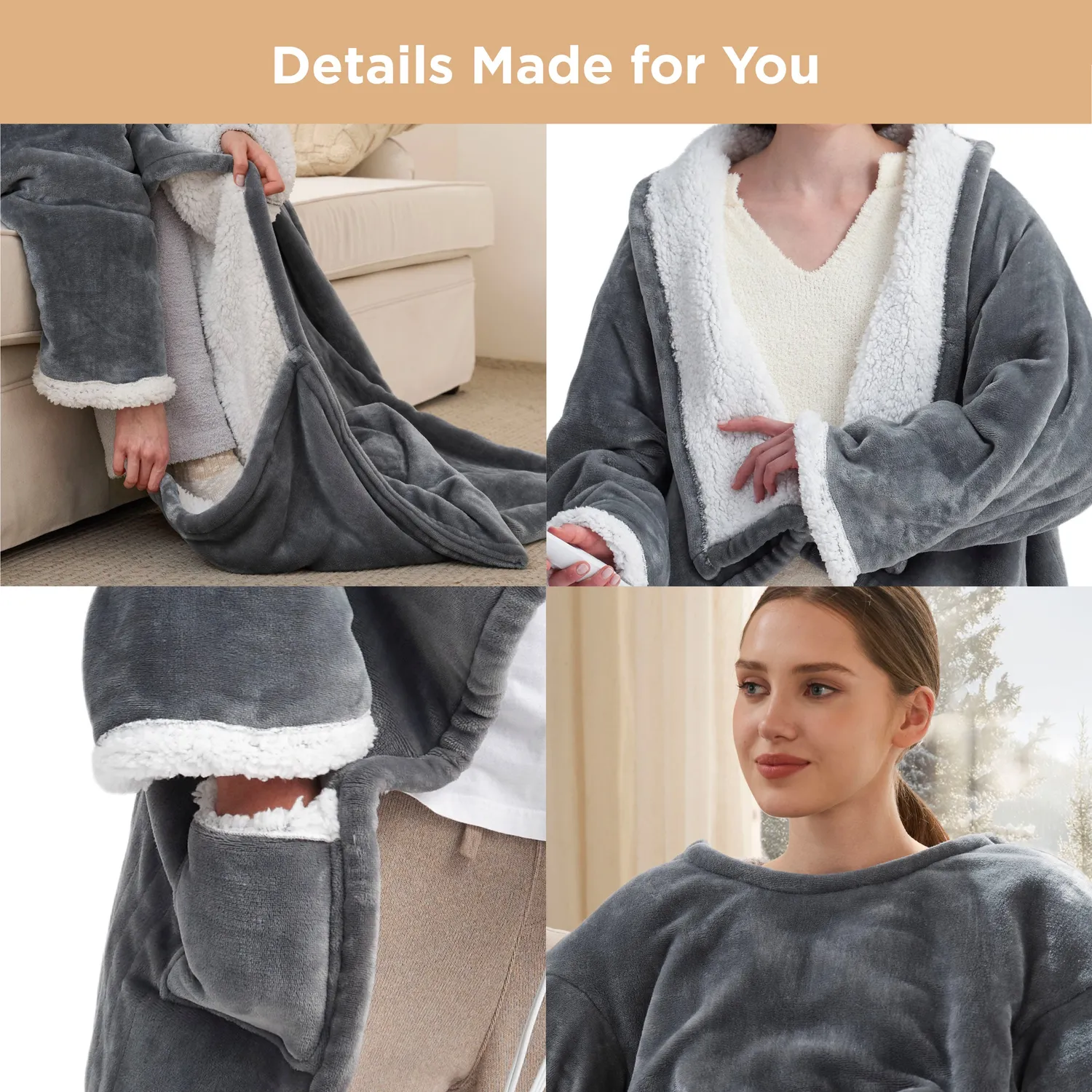 Bedsure Sherpa Fleece felpa coperta riscaldata