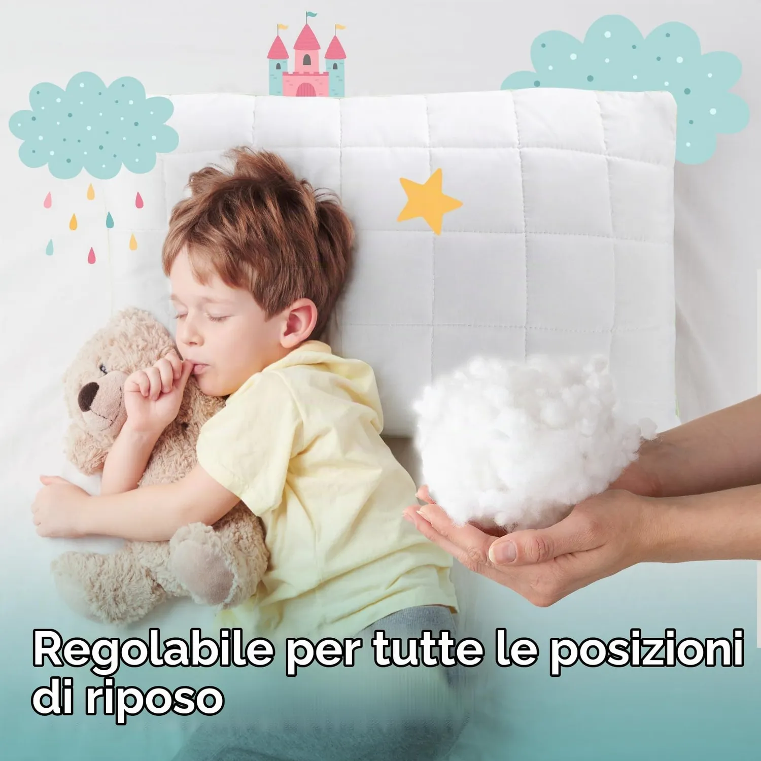Vitapur Little Prince cuscino bambini 40x60 cm OEKO-TEX