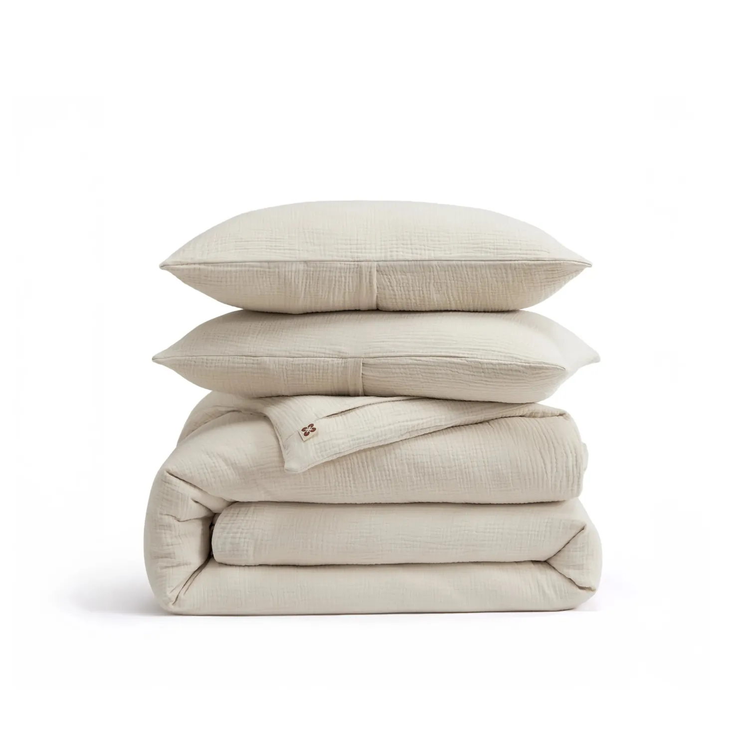 Bedsure PureWoven Triple-Layer Cotton Gauze Duvet Cover Set copripiumino