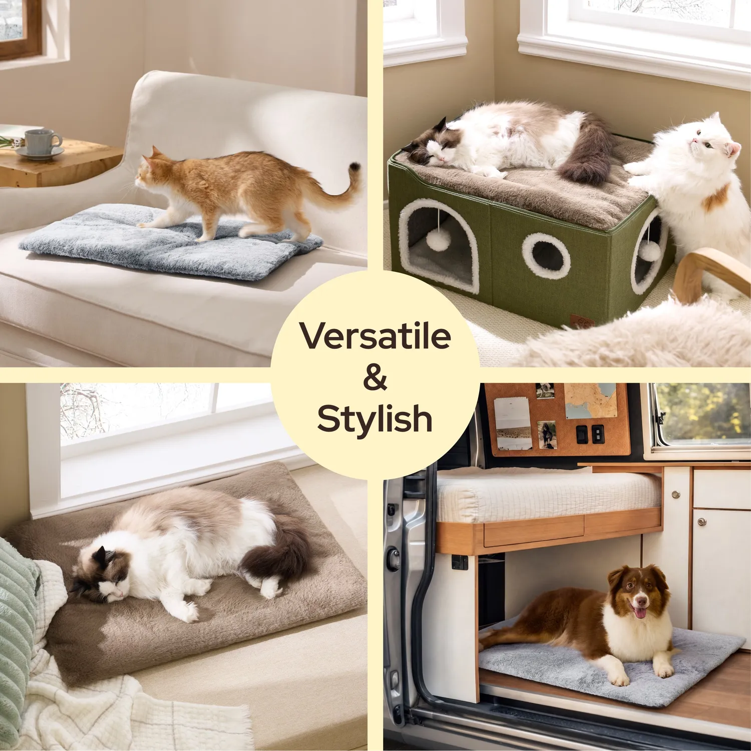 Bedsure Comfy Pet Self-Warming Cat Mat tappetino autoriscaldante