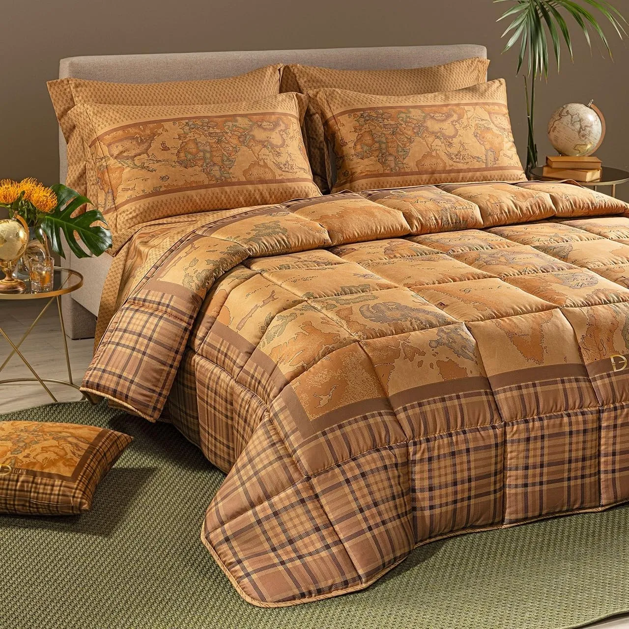 Caleffi Alviero Martini Geo Tartan trapunta matrimoniale inverno