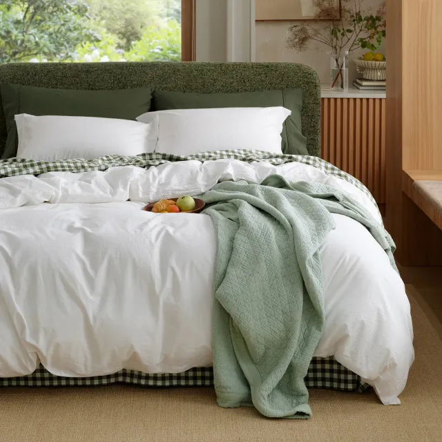 Bedsure PureWoven Washed Cotton bundle letto cotone completo