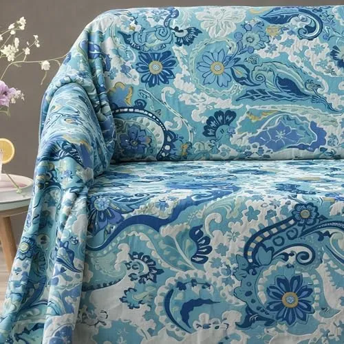 Caleffi Grandecor Laos telo arredo Anice 270x270 cm in cotone