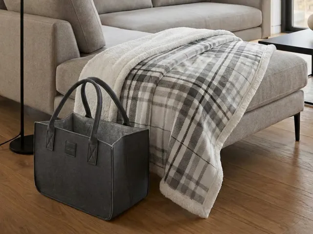 Daunex Light plaid con borsa felt