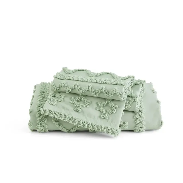 Bedsure Boho set copripiumino ricamato in microfibra