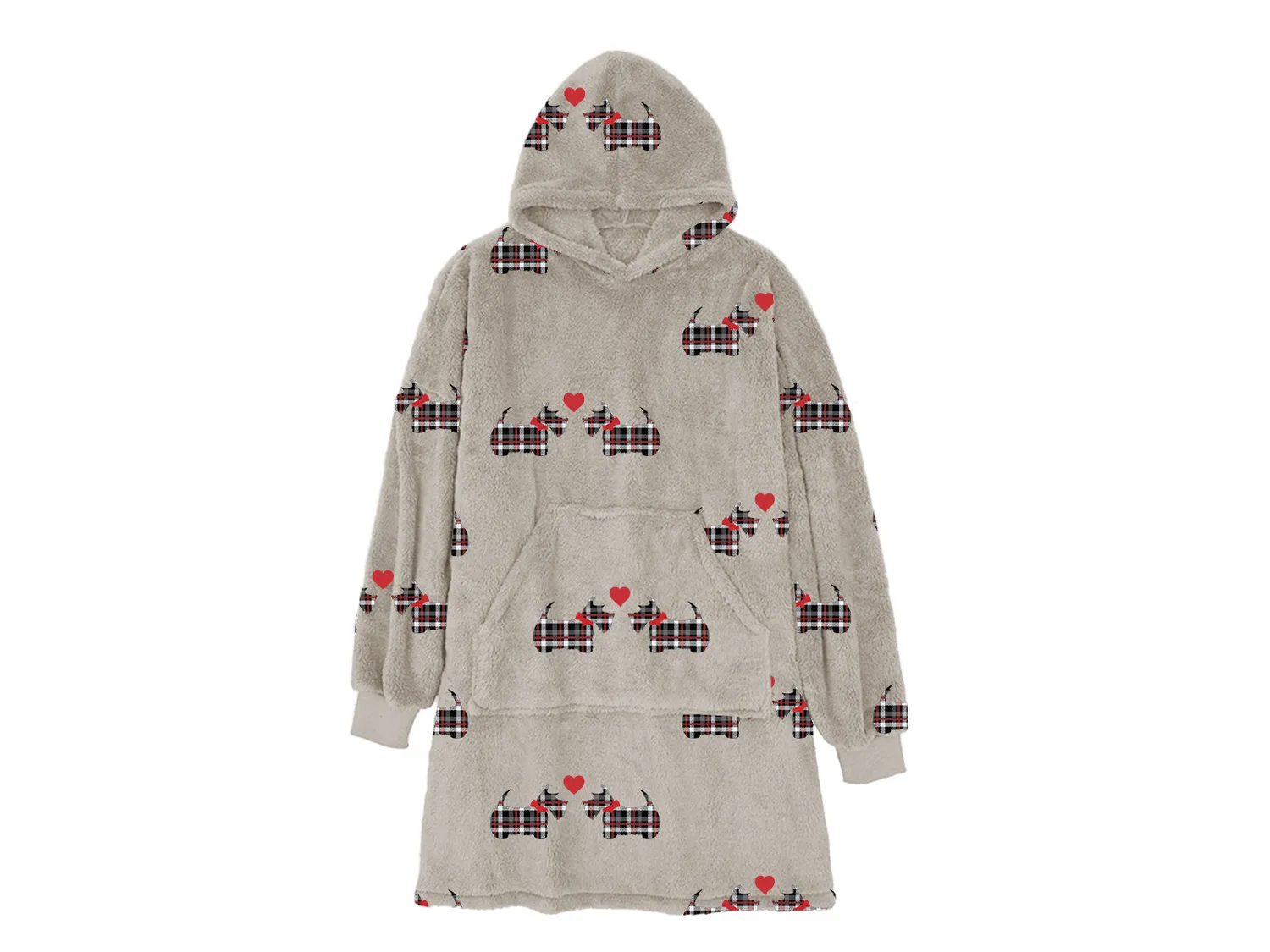 Daunex poncho in flanella