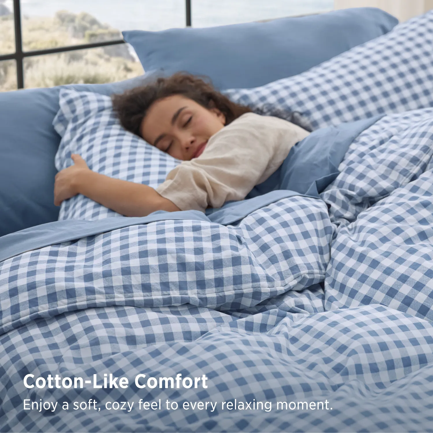 Bedsure Gingham trapunta