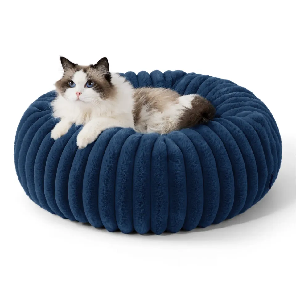 Bedsure ComfyFleece Donut cuccia cane in pelliccia sintetica