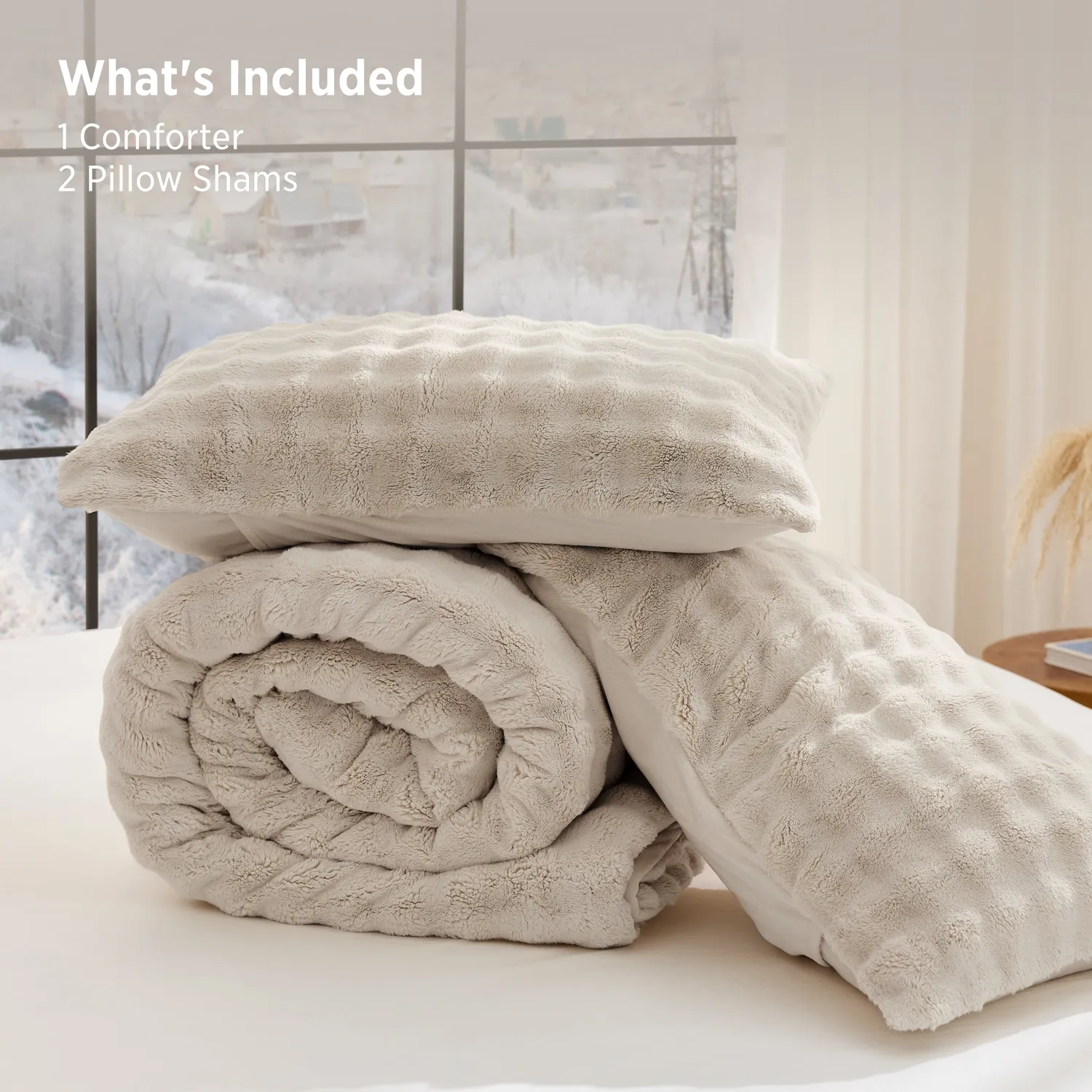 Bedsure Collections Cloudbubble set piumino in poliestere