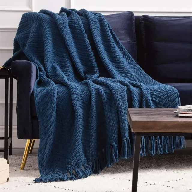 Bedsure Versatile Knit Woven coperta