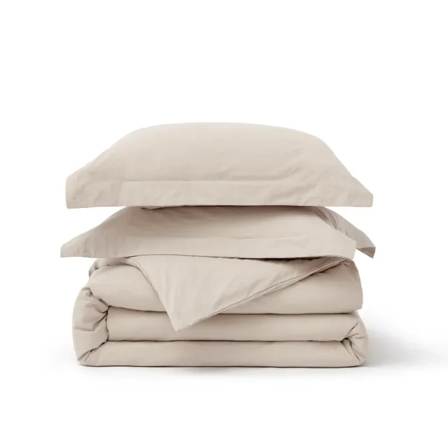 Bedsure PureWoven Washed Cotton Duvet Cover Set copripiumino