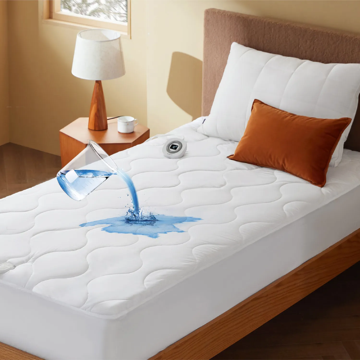 Bedsure coprimaterasso riscaldato impermeabile