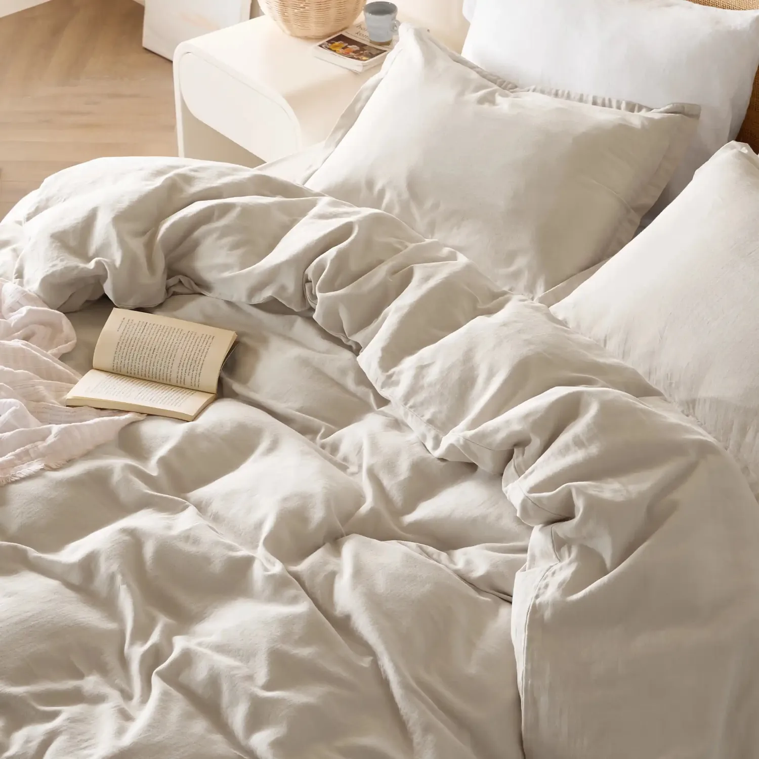 Bedsure PureWoven Copripiumino Mussola leggero