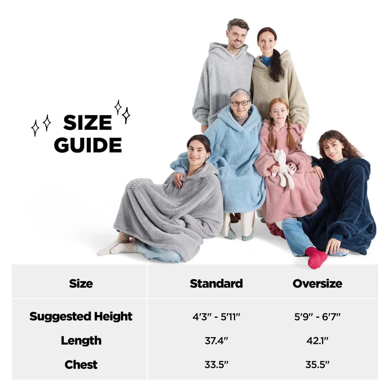 Bedsure Shaggy coperta indossabile in pile sherpa