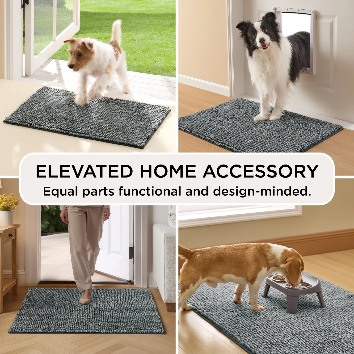 Bedsure Dog Doormat For Muddy Paws tappetino cane