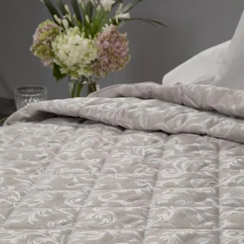 Caleffi Iris Copriletto Primaverile Matrimoniale Raso Jacquard