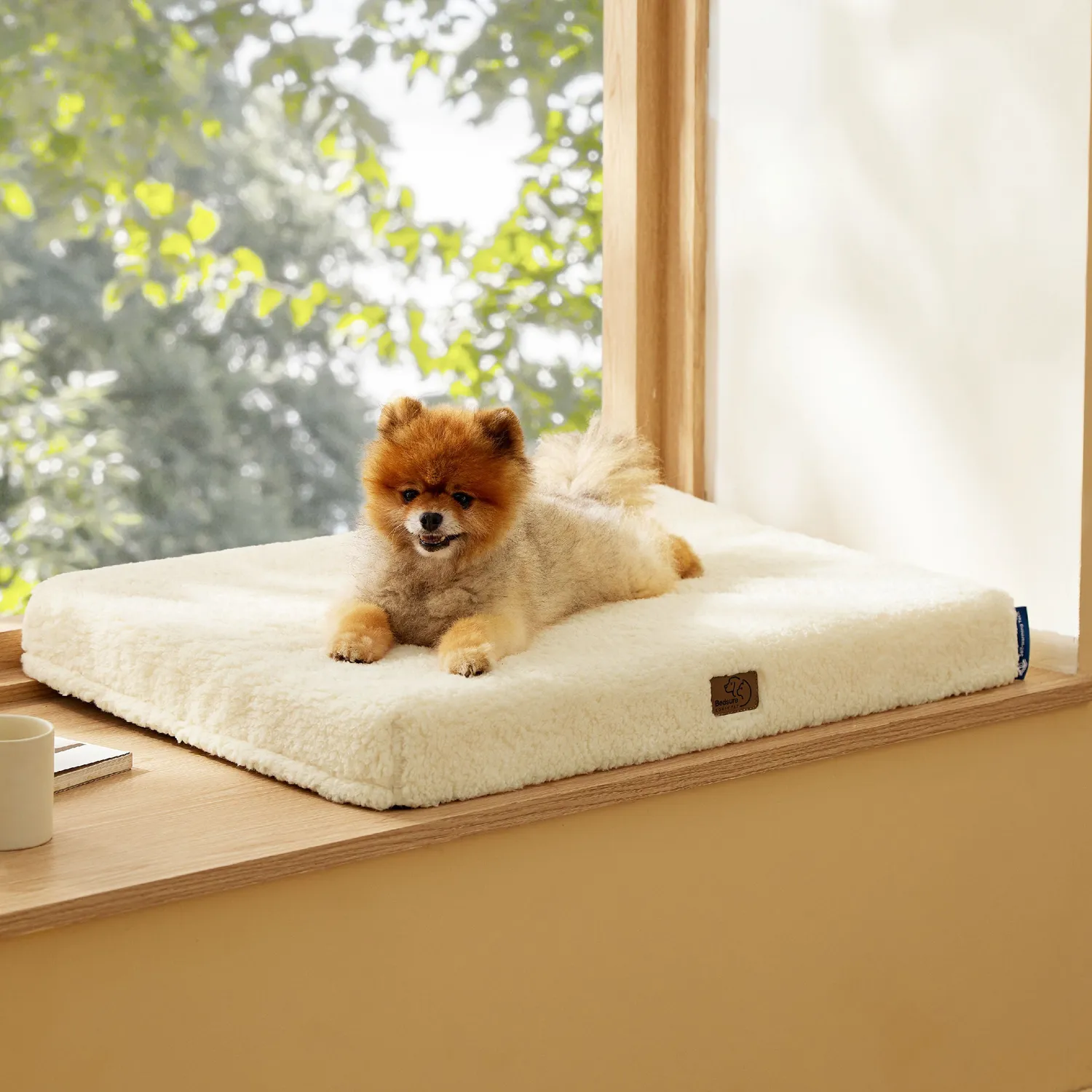 Bedsure Comfy Pet Egg Foam materassino cane autoriscaldante