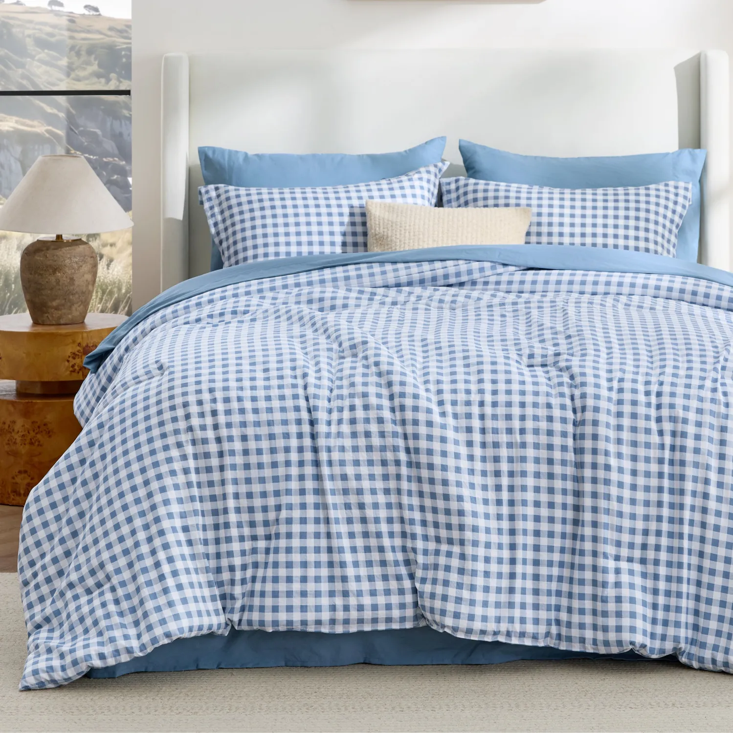 Bedsure Gingham trapunta