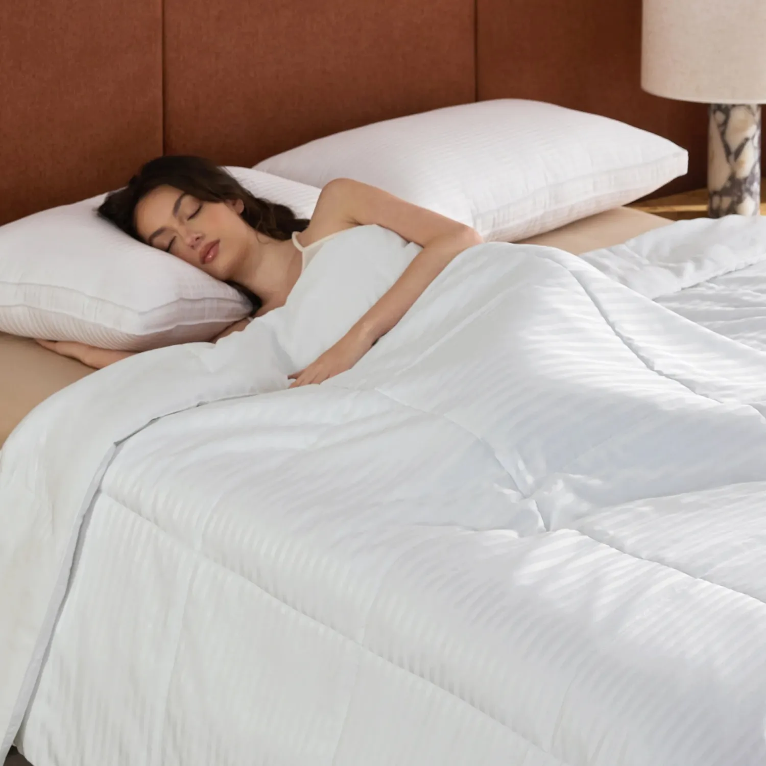 Bedsure Essentials Weightless Comfy Striped Quilt quilt