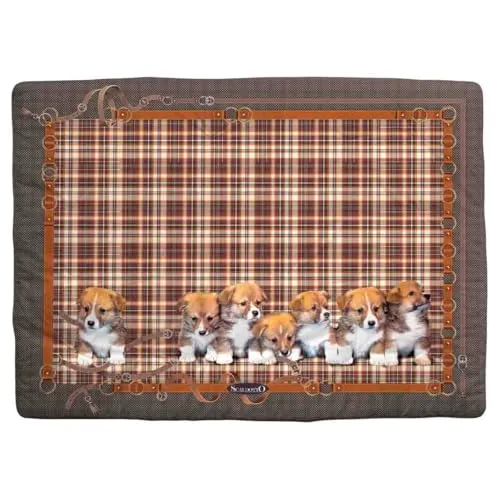 Caleffi Cuccioli plaid trapuntato 130x170 cuoio cotone