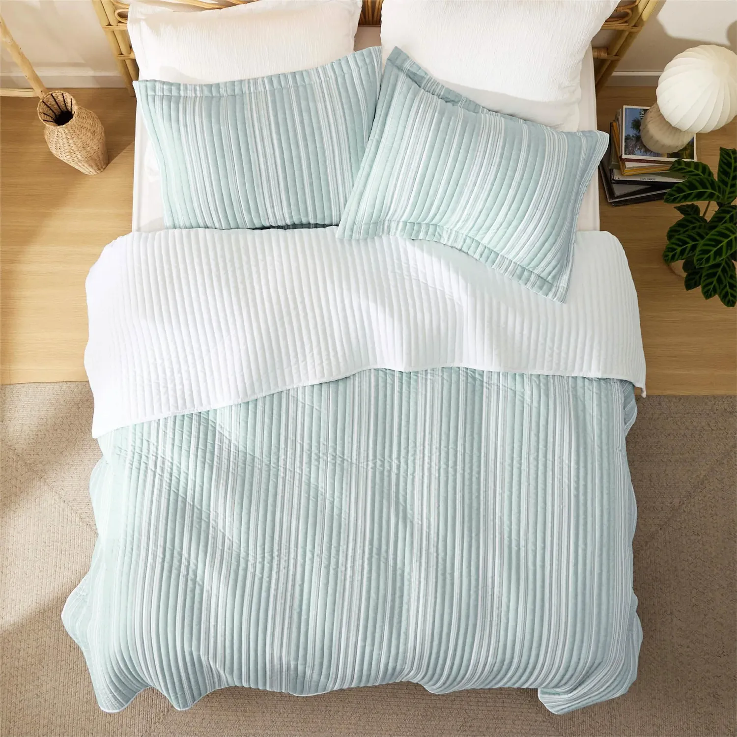 Bedsure Collections Chill Vibes trapunta leggera 4 stagioni