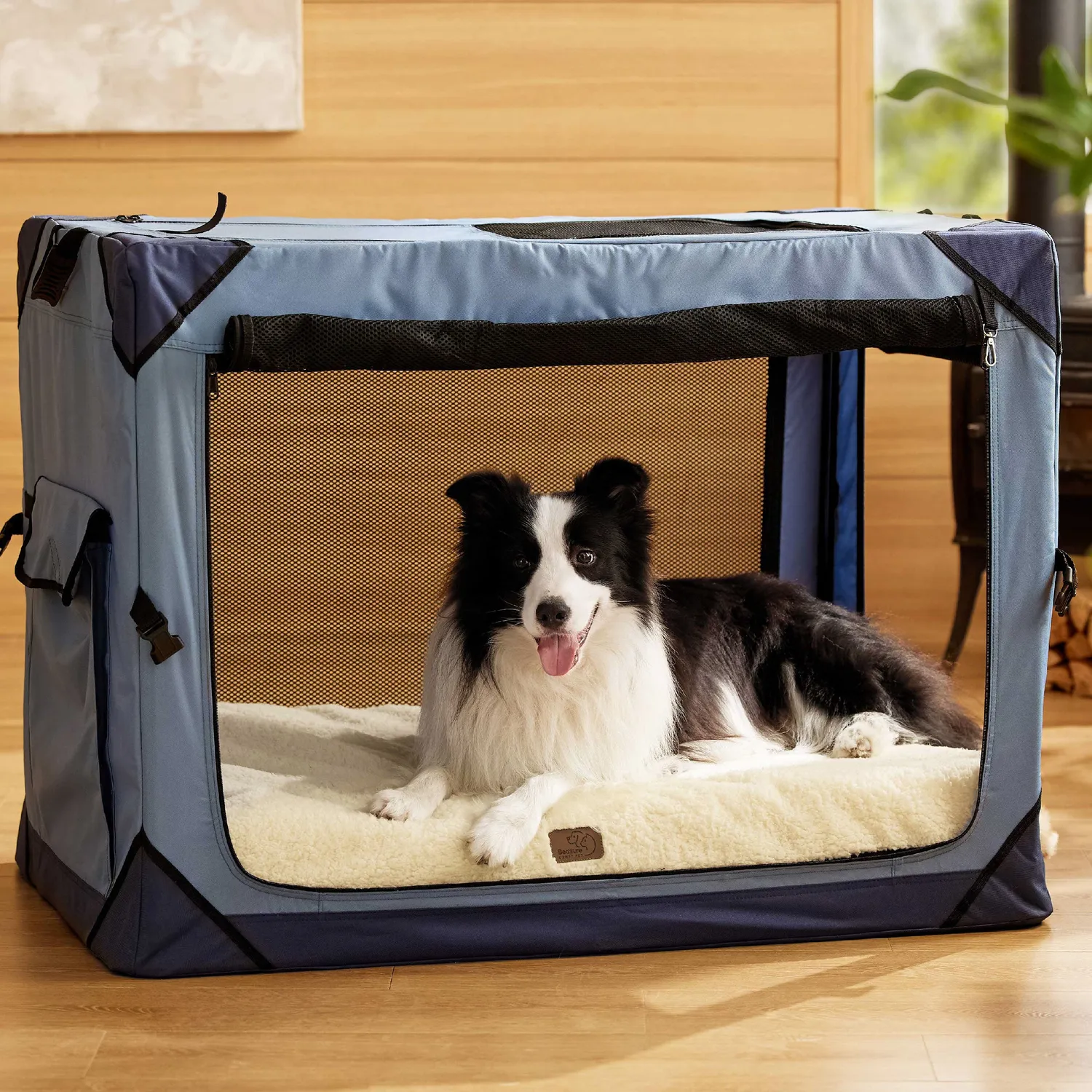Bedsure Comfy Pet Egg Foam materassino cane autoriscaldante