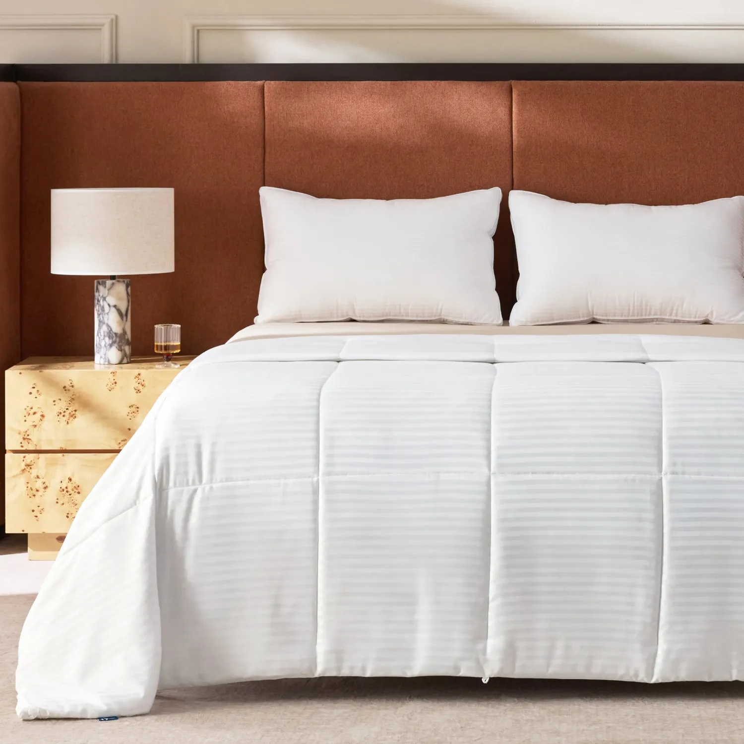 Bedsure Essentials Weightless Comfy Striped Quilt quilt