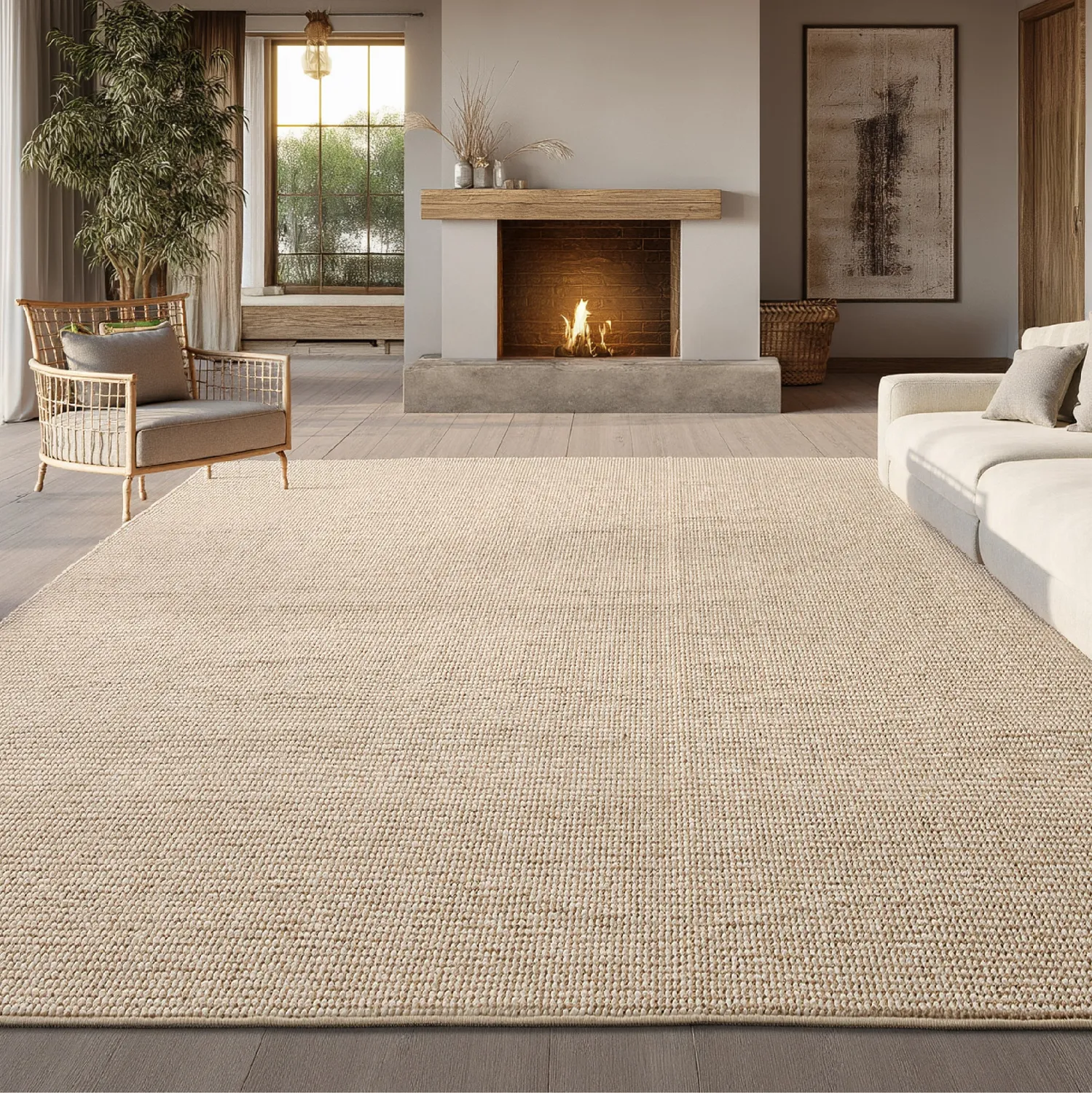 Bedsure Faux Wool tappeto pelo corto lavabile
