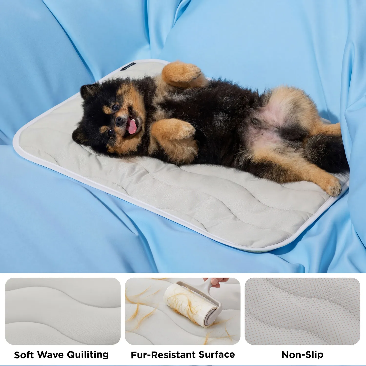 Bedsure Wave Cooling Dog Mat tappetino cane fresco