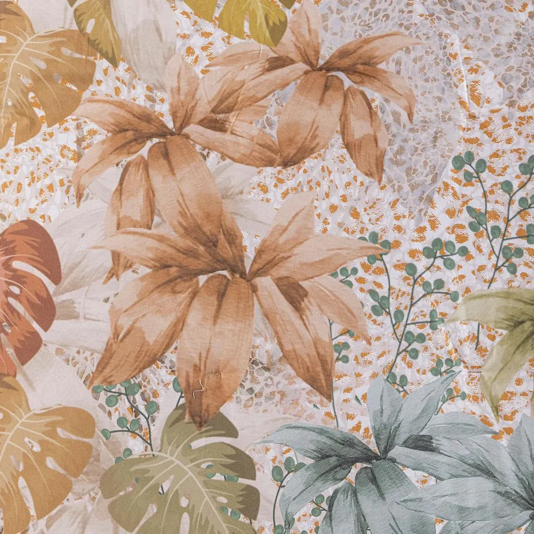 Caleffi Gran Scaldotto Leopard Garden Plaid Matrimoniale