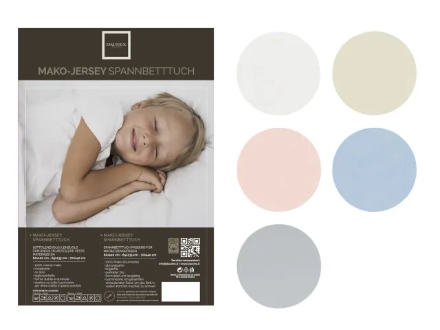 Daunex Mako-Jersey Deluxe Baby lenzuolo lettino