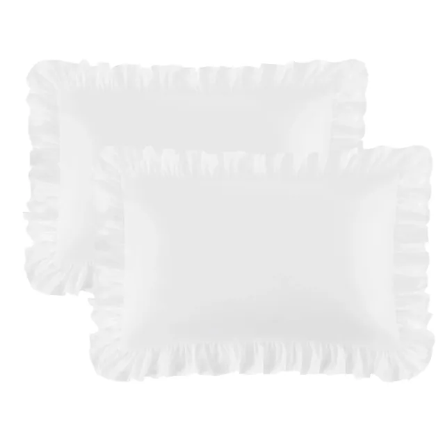 Bedsure Ruffle Federa con Volant in Microfibra