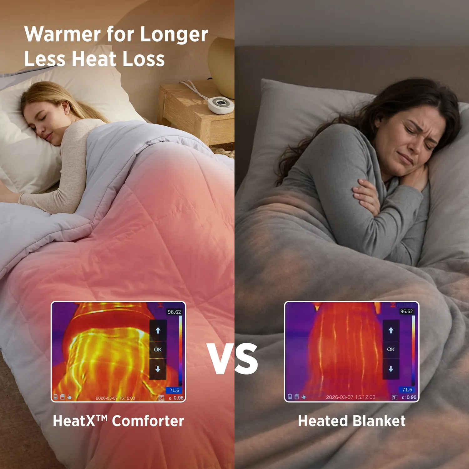 Bedsure HeatX Heated Comforter piumone riscaldato