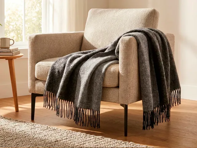 Daunex Raffaello plaid misto lana doubleface
