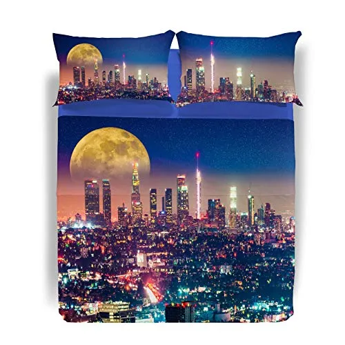 Caleffi Big Moon in L.A. copriletto matrimoniale cotone leggero