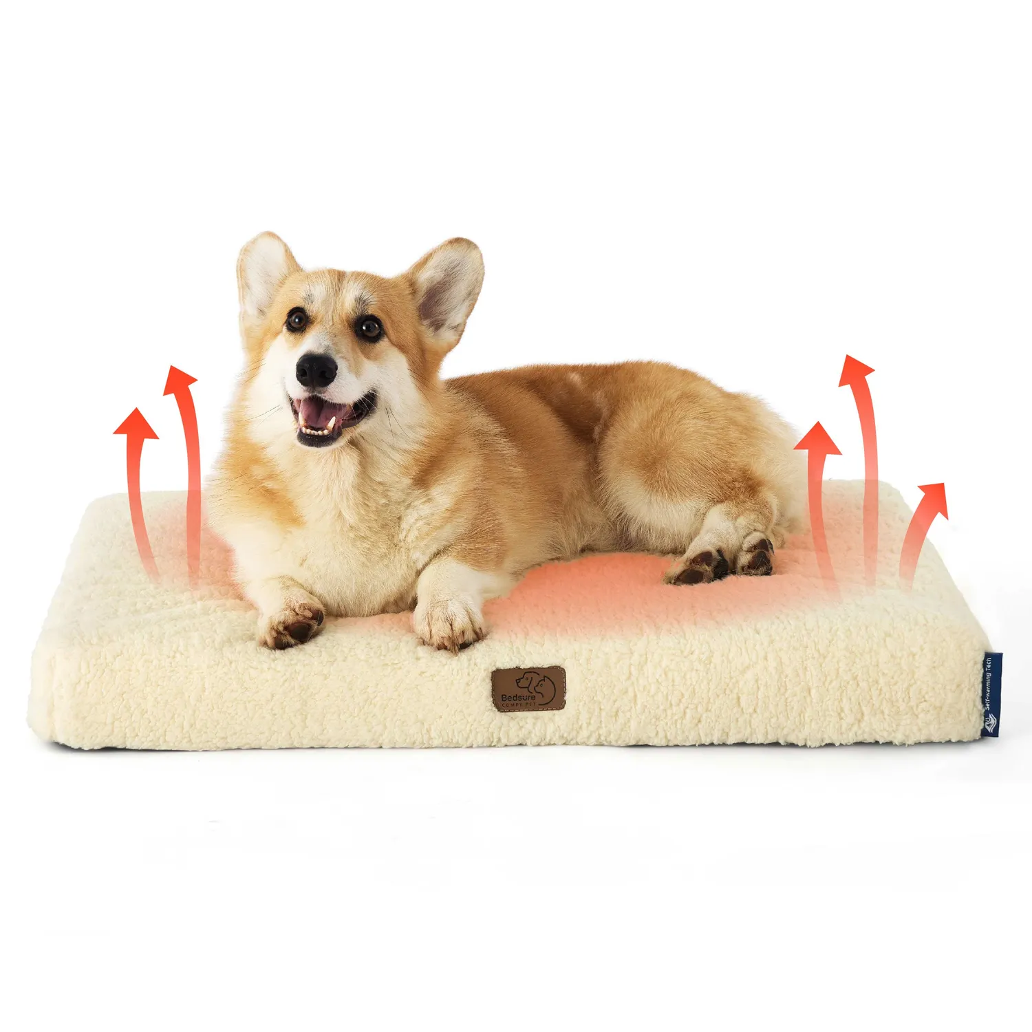 Bedsure Comfy Pet Egg Foam materassino cane autoriscaldante