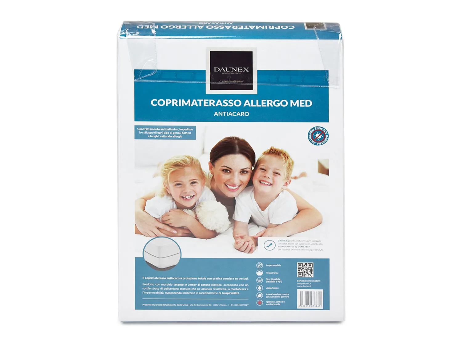 Daunex Allergo Med coprimaterasso antiacaro impermeabile