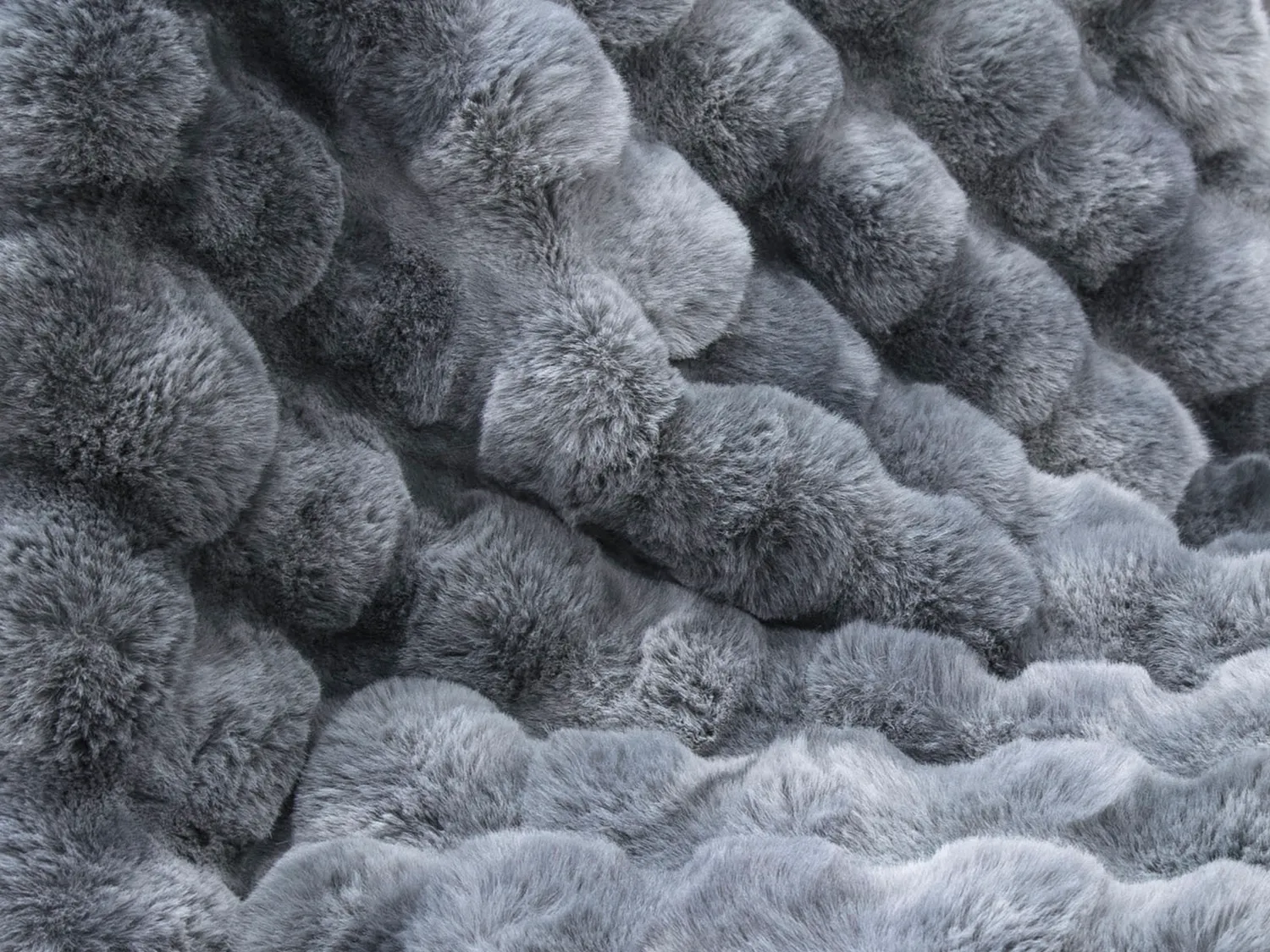 Daunex Animal Fur Plaid in Pelliccia Ecologica