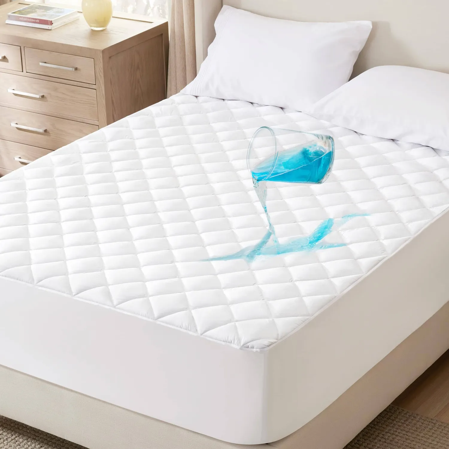 Bedsure Coprimaterasso Impermeabile trapuntato
