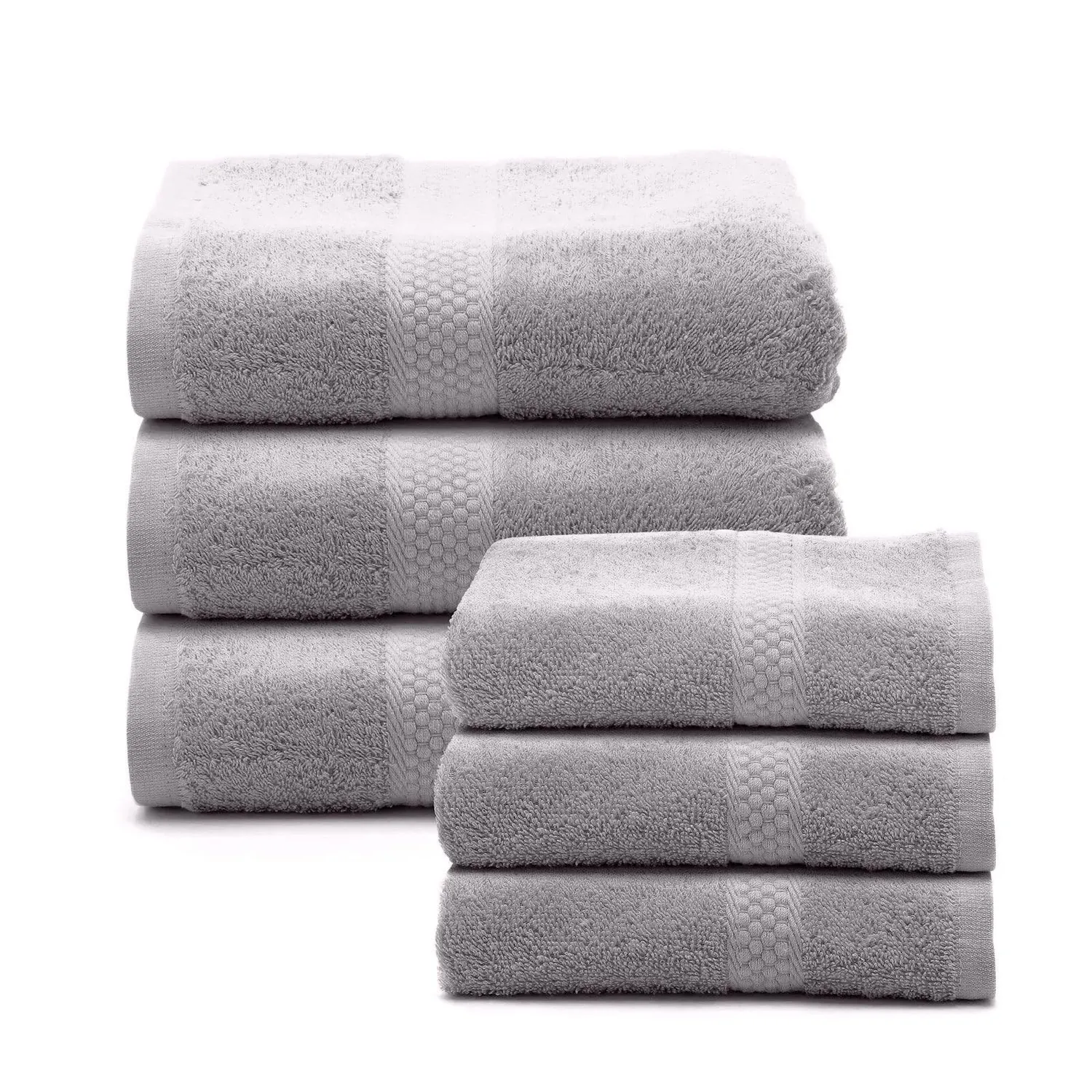 Caleffi set asciugamani viso e ospite 6 pezzi cotone