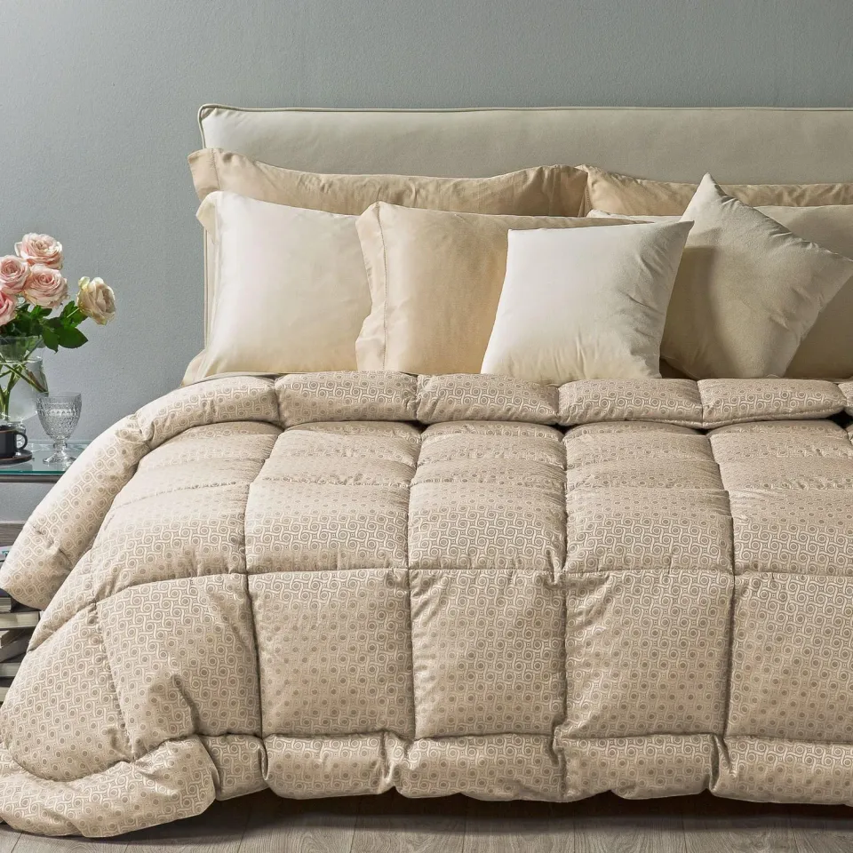 Caleffi Canada Piumone Matrimoniale in Piuma Raso Jacquard