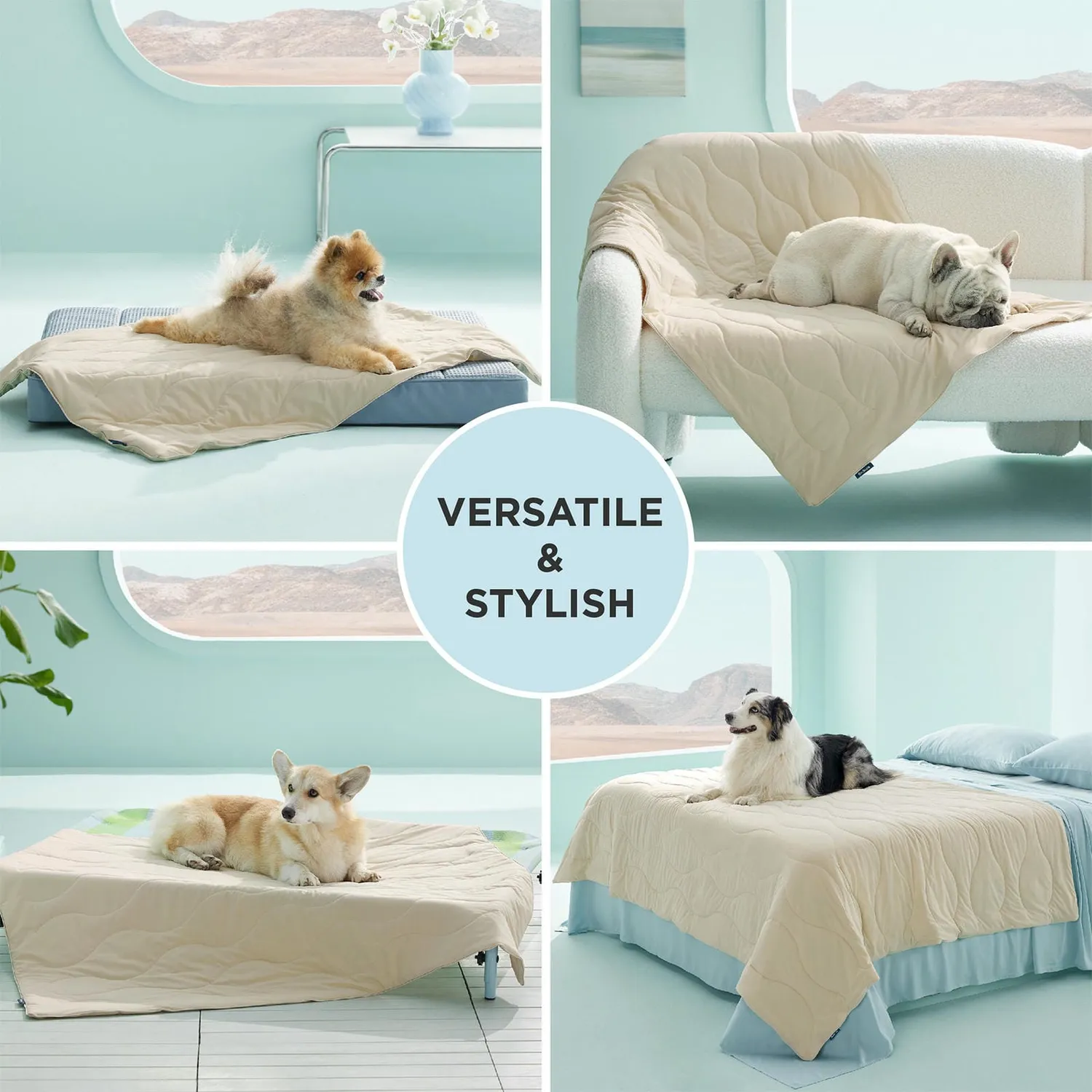 Bedsure Coperta Rinfrescante per Animali Fresca