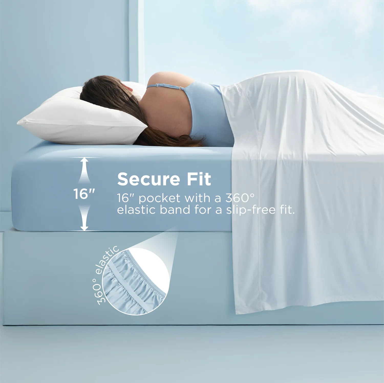 Bedsure Cooling Lenzuolo con Angoli Fresco