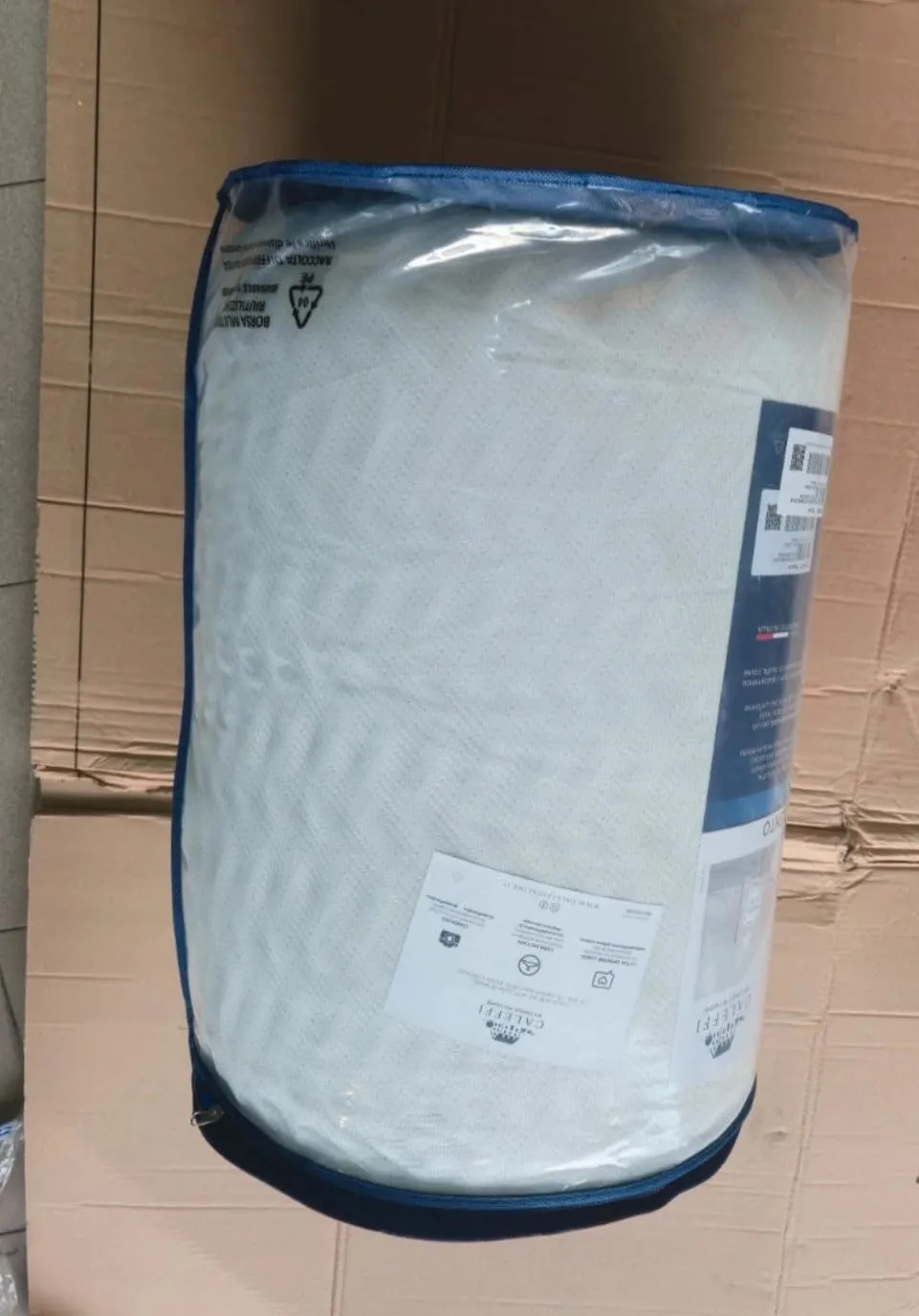 Caleffi Topper Memory Foam Sfoderabile Antibatterico