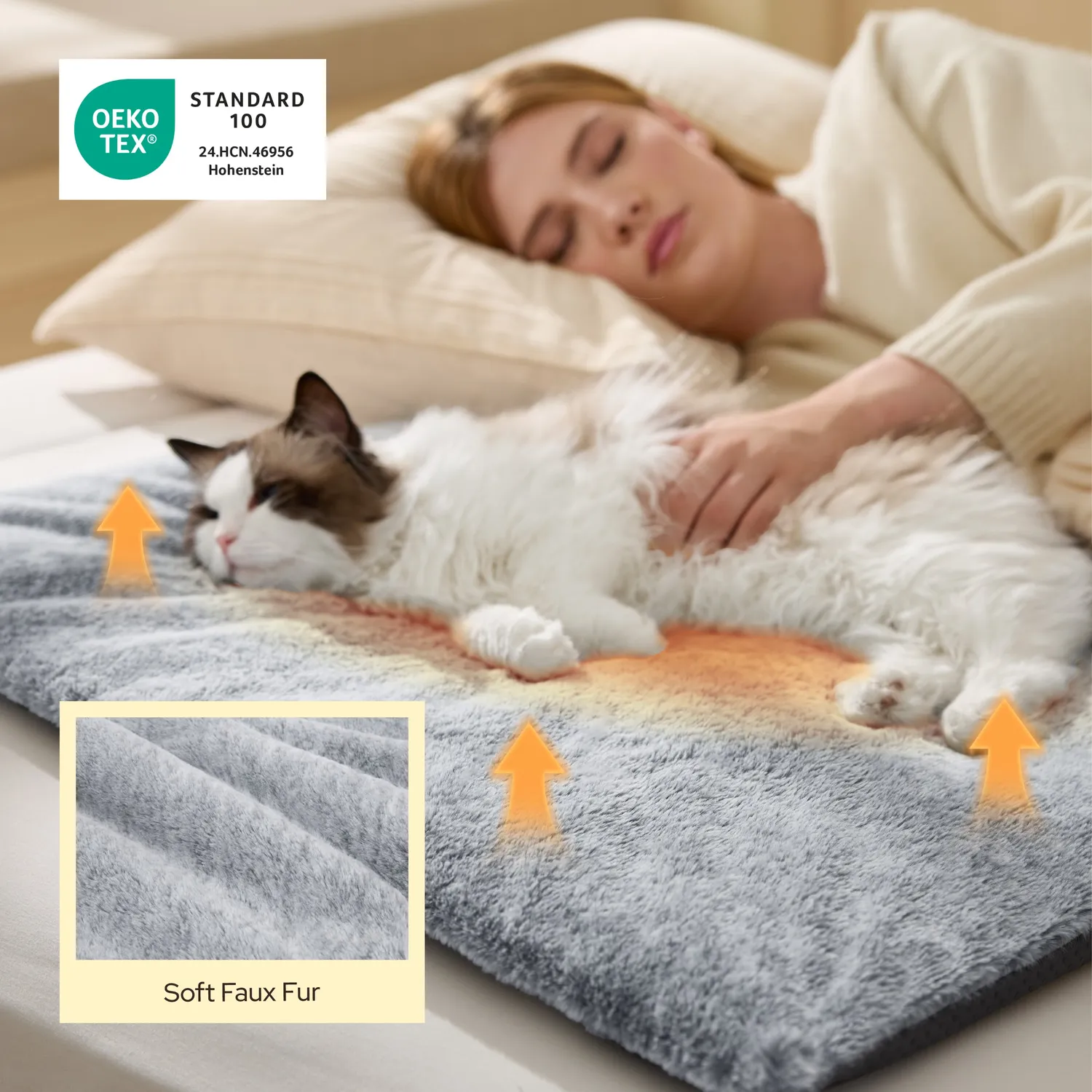 Bedsure Comfy Pet Self-Warming Cat Mat tappetino autoriscaldante